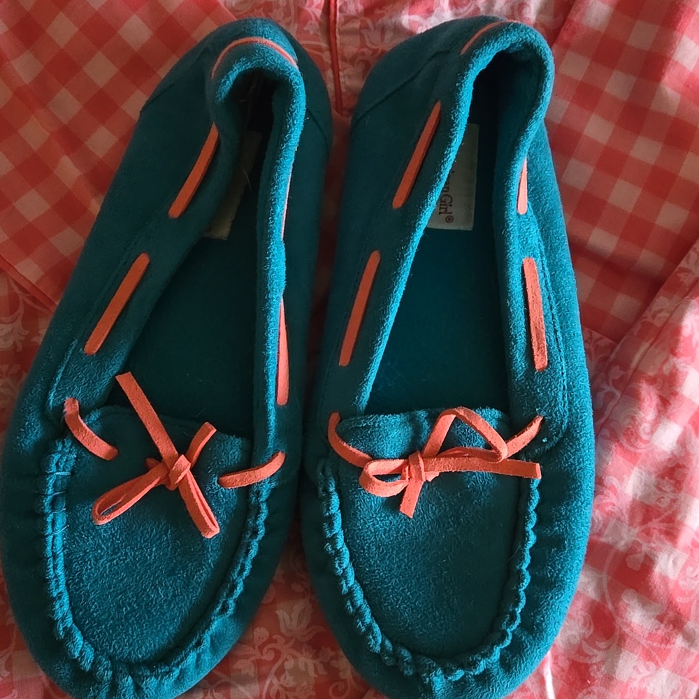 American Girl Tenny Grant's Gingham Pajamas w/ Moccasin Slippers - Girl's XL - Picture 3 of 12